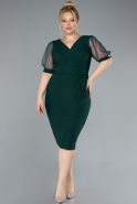 Robe De Invitation Grande Taille Courte Émeraude ABK2247