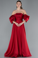 Robe de Soirée Longue Rouge ABU4783