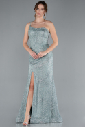 Robe de Soirée Longue Menthe ABU4786