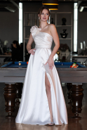 Robe de Soirée Longue Blanc ABU4782