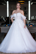 Robes de Mariage Longue Blanc ABG101
