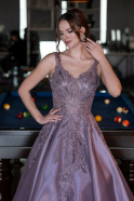 Robe Haute Couture Longue Lavande ABU4551