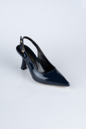 Chaussure de soirée Cuir Verni Bleu Marine ABR1130
