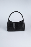 Sac de Soirée Luxe Pierreux Noir V915
