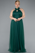 Robe de Soirée Grande Taille Longue Émeraude ABU3253