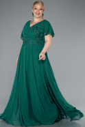 Robe de Soirée Grande Taille Longue Émeraude ABU1562