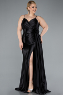 Robe de Soirée Grande Taille Longue Noir ABU4815