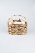 Sac de Soirée Luxe Métal Or SH847