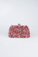 Sac de Soirée Luxe Couleur daim Rouge SH849