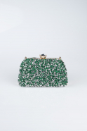Sac de Soirée Luxe Couleur daim Émeraude SH849