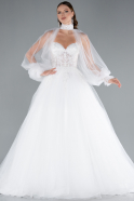 Robe de Mariée Grande Taillev Longue Blanc ABG148