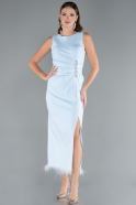 Robe De Cérémonie Midi Bleu clair ABK2169