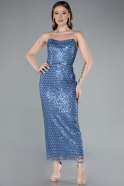 Robe De Cérémonie Midi Indigo ABK2260