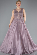 Robes De Soirée Grande Taille Longue Lavande ABU4557