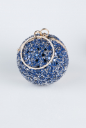 Sac de Soirée Squameuse Bleu Saxe SH803
