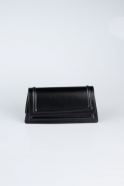 Sac De Soirée Luxe Cuir Noir KC409