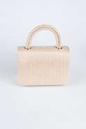 Sac de Soirée Luxe Argenté Rose KC264