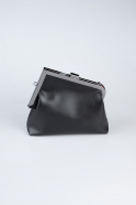 Sac de Soirée Cuir Noir KC475