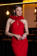 Robe de Soirée Longue Rouge ABU4610