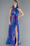Robe de Soirée Longue Violet ABU4901