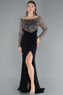 Robe de Soirée Longue Noir ABU4896