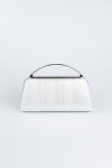 Sac de Soirée Luxe Coupe Au Laser Argent V349