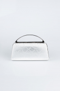 Sac de Soirée Luxe A motifs Argent V349