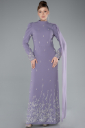 Robe de Soirée Grande Taille Longue Lavande ABU4936