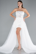 Robes de Mariage Mini Blanc ABG133