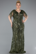 Robe Grande Taille Longue Kaki ABU4953