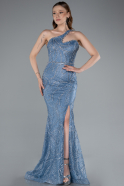 Robe de Soirée Longue Indigo ABU4697