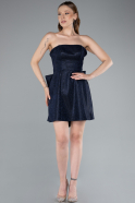 Robe de Cérémonie Mini Bleu Marine ABK2354