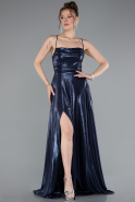 Robe de Soirée Longue Bleu Marine ABU4996