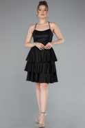 Robe de Cérémonie Courte Noir ABK2357