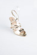 Chaussure De Soirée Cuir Or AB1136