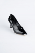 Stiletto Cuir Verni Noir AB1137