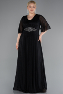 Robe Grande Taille Longue Noir ABU4887