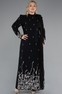 Robe de Soirée Grande Taille Longue Noir ABU4936