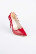 Stiletto Cuir Verni Rouge ABR1140