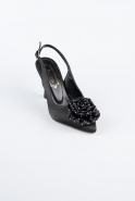 Chaussure de soirée Satin Noir MJ9004