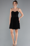 Robe de Cérémonie Courte Noir ABK2365