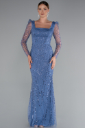 Robe De Soirée Longue Indigo ABU4603