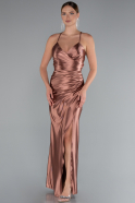 Robe De Soirée Satin Longue Pelure D'oignon ABU2800