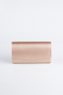 Sac De Soirée Luxe Cuir Dentelé Rose SH806