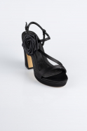 Chaussure de soirée Satin Noir ABS1142
