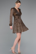 Robe de Cérémonie Courte Cuivre ABK2376