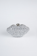 Sac de Soirée Luxe Plâtre Argent SH831