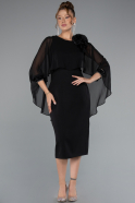 Robe de Cérémonie Midi Noir ABK2382