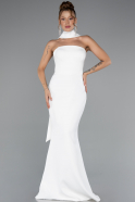 Robe de Soirée Longue Blanc ABU5097