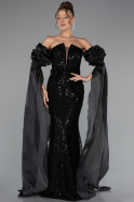 Robe de Soirée Longue Noir ABU5100
